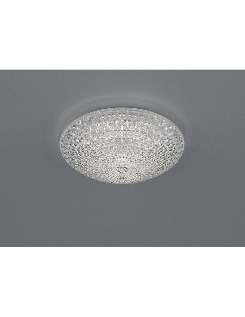 Plafoniera Kuma Led Dimmerabile Effetto Cristallo Ø28 cm Trio Lighting