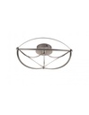 Plafoniera Led Ellissi Nichel Ø62 cm