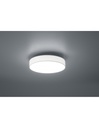 Plafoniera Led Dimmer Cambio Colore Paralume Tessuto Bianco Ø40 cm