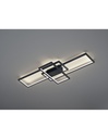 Plafoniera Led Thiago 3 Rettangoli L104 cm Antracite