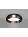 Plafoniera Legno Nero Led 38w Dimmer Monte Trio Lighting