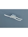 Plafoniera Moderna 3 Bacchette Led 3000k Nichel Opaco