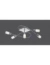 Plafoniera Moderna Cromo 5 Led