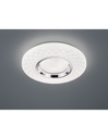 Plafoniera Moderna Led Dimmer Magnolia Bianco Decori Rombo Ø39 cm