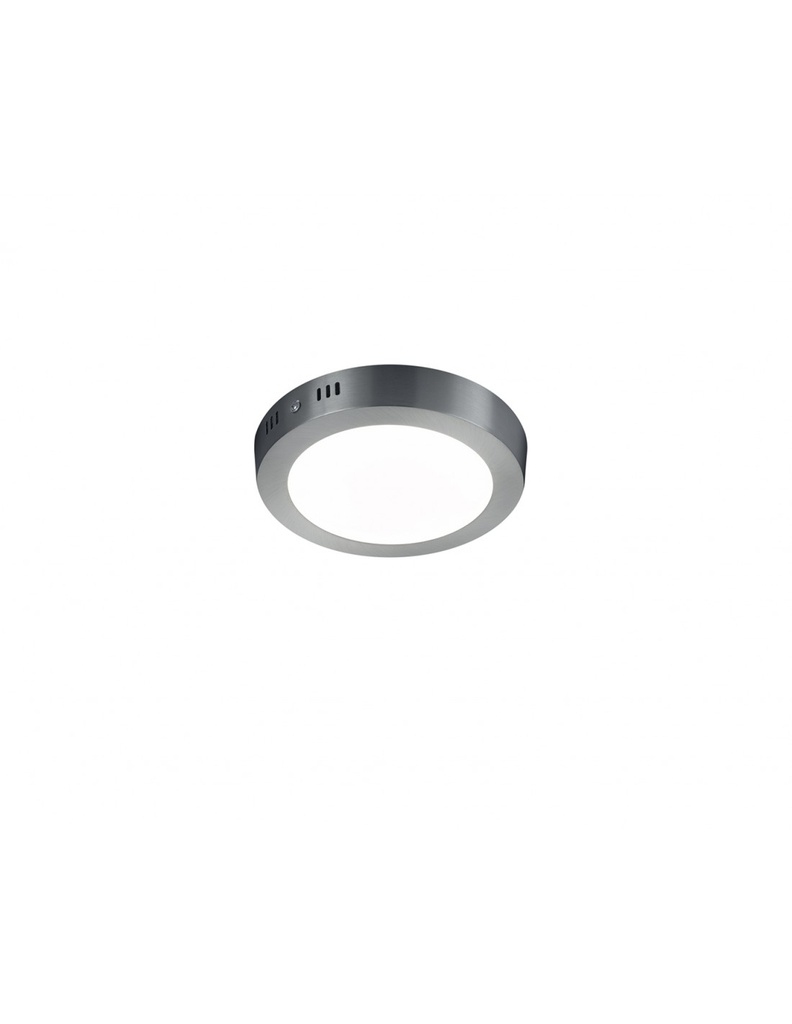 Plafoniera Moderna Led Dimmerabile Ø18 cm Nichel