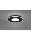 Plafoniera Moderna Verus Nero LED Dimmer 44W