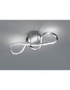 Plafoniera Design Fiocco Cromo Led Dimmer 4000k