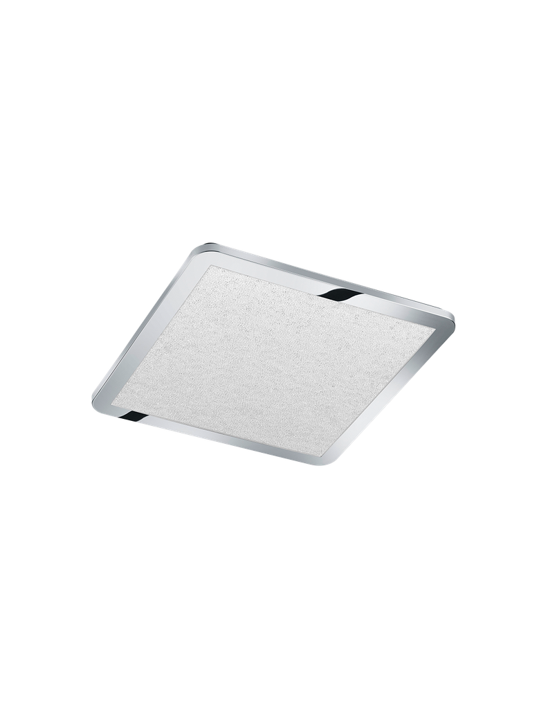 Plafoniera Quadrata Bagno Led Dimmer 22w Cromo IP44
