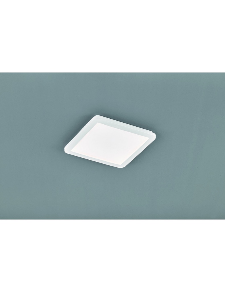 Plafoniera Quadrata Led Dimmerabile Bianco IP44 30x30 cm