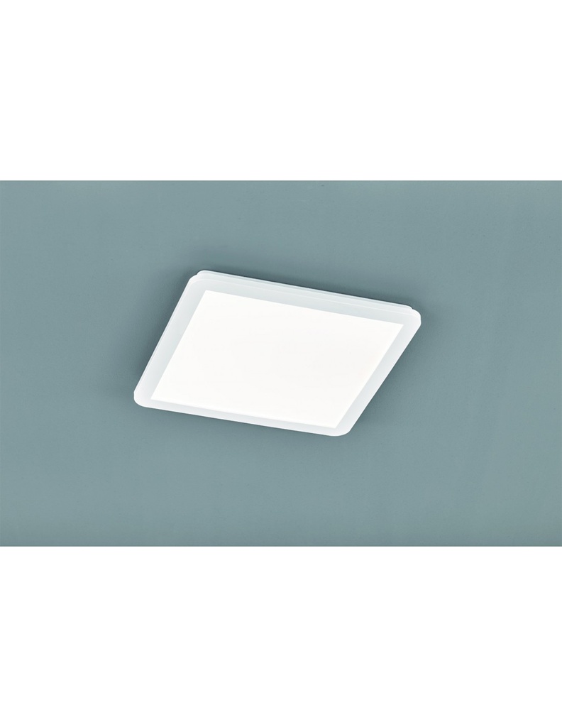 Plafoniera Quadrata Led Dimmerabile Bianco IP44 40x40 cm
