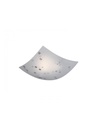 Plafoniera Quadrata Colina Vetro Bianco 30x30 cm Trio Lighting