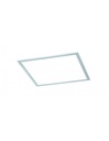 Plafoniera Quadrata Led Dimmerabile Rgbw Nichel 39x39 cm