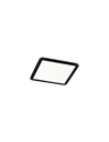 Plafoniera Quadrata LED Dimmerabile 22w Nero IP44