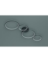 Plafoniera a 4 Cerchi LED Nero L97 cm