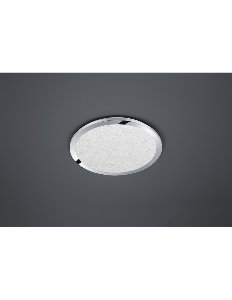Plafoniera Rotonda Led Dimmerabile Cromo Ø40 cm