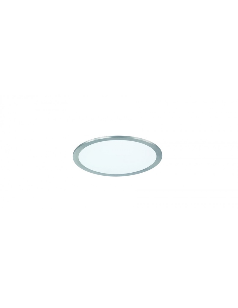 Plafoniera Rotonda Led Dimmerabile Rgbw Nichel Ø30 cm