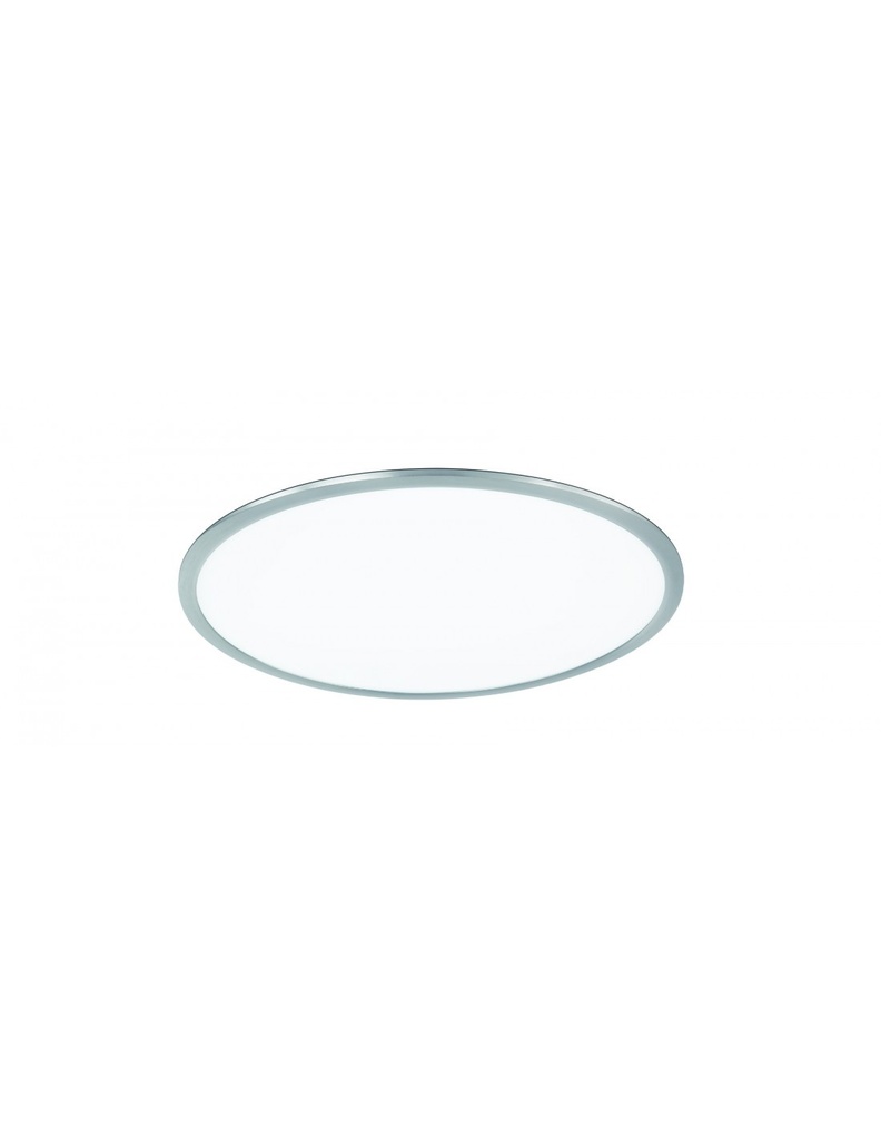Plafoniera Rotonda Led Dimmerabile Rgbw Nichel Ø60 cm
