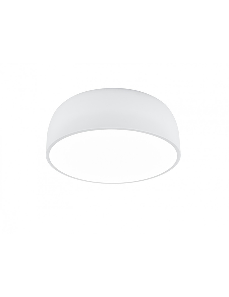 Plafoniera Moderna 4 Luci Bianco Opaco