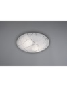 Plafoniera Sandrina Vetro Graniglia Bianco 2xE27 Ø40 cm Trio Lighting