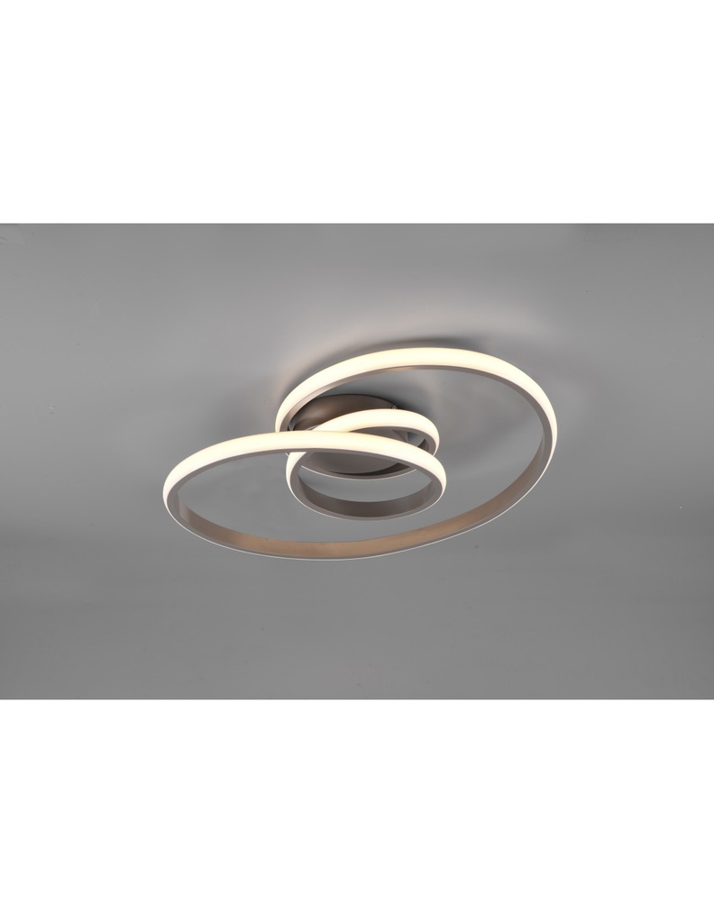 Plafoniera LED Dimmerabile Nichel L53 cm Trio Lighting