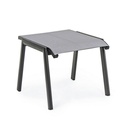 Poggiapiedi arredo giardino alluminio antracite Cruise cm 53 x 51 x 44