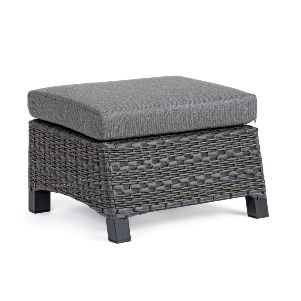 Poggiapiedi con cuscino da esterno - Misure: 57x60x40 cm