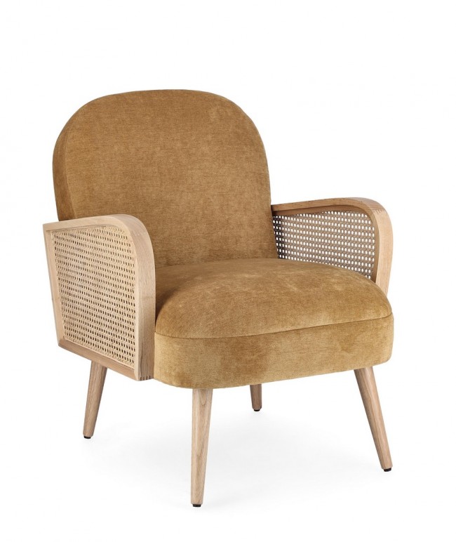 Poltrona Dalida Mustard - 65x74x81 cm