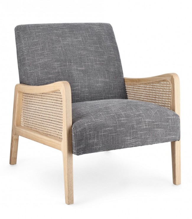 Poltrona Deanna Winter - Design Accogliente e Confortevole - Rivestimento Invernale - Dimensioni: 67,5 cm x 82 cm x 83 cm