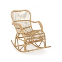 Poltrona Dondolo in Rattan Naturale CASIMIRA 66x82x h88 cm