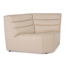 Poltrona angolo beige in legno stile design - Misure: 150x90x79 cm