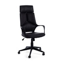 Poltrona da ufficio in tessuto Damon con schienale alto nero - Dimensioni: 63x63x117/127 cm