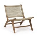 Poltrona da giardino in fibra sintetica Adelita - 60x80x73 cm