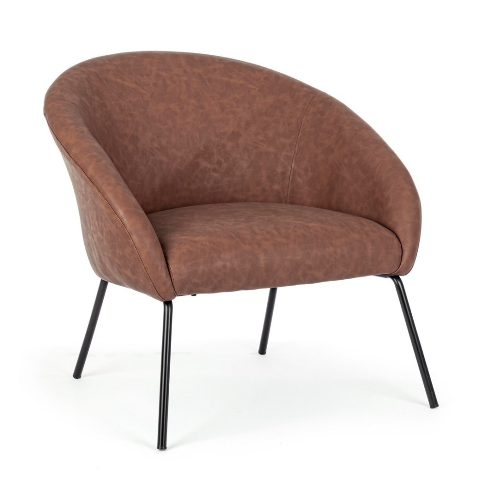 Poltrona in velluto stile design - Dimensioni: 80x76x75 cm