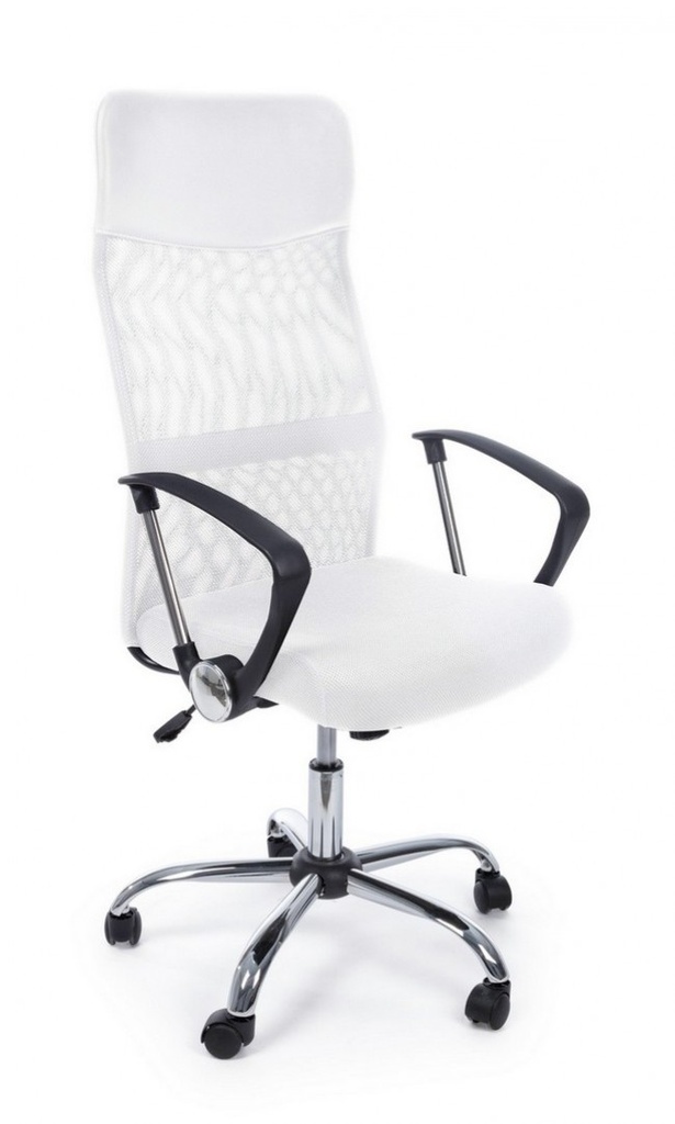 Poltrona ufficio ecopelle bianco Dakar - Dimensioni: 48x49x114/124 cm
