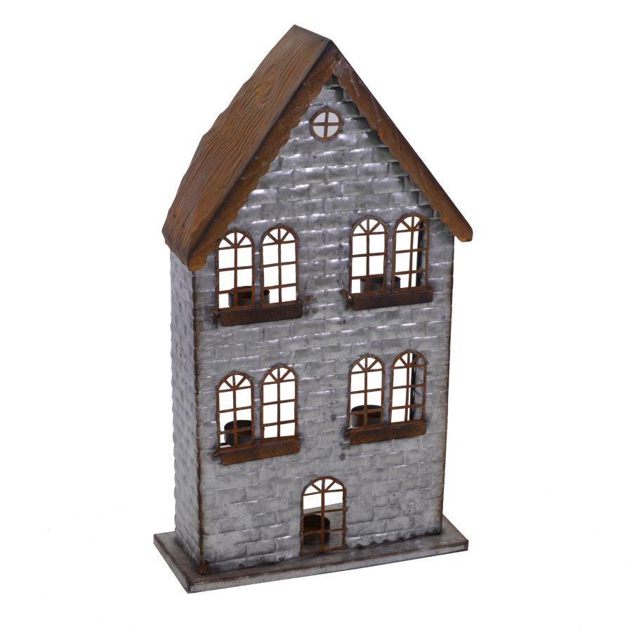 Portacandele in metallo per casa, set da 5, 30x12x53 cm