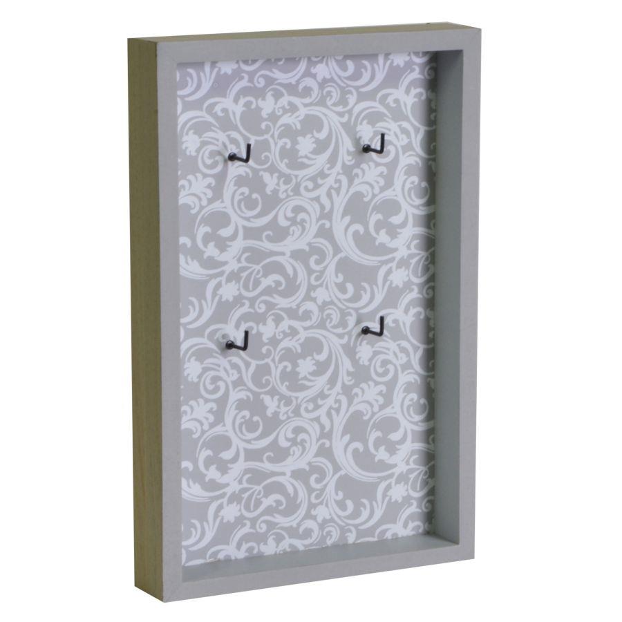 Portachiavi in legno Rebecca 4 pezzi 16x3,5x25 cm