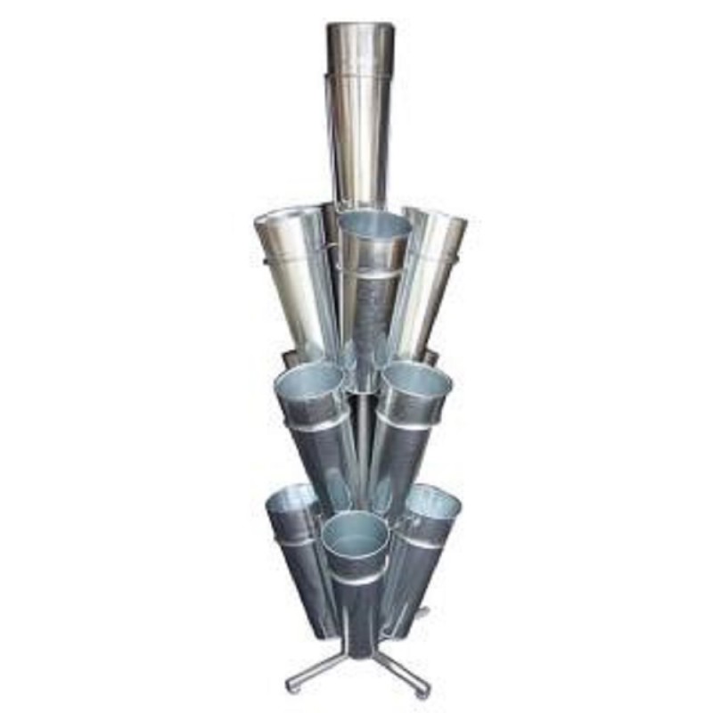 Portafiori Metallo 13 Posti 4 Piani cmø46 x 46 x h150