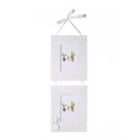 Portafoto multiplo cactus legno bianco 2p cm19x58x1