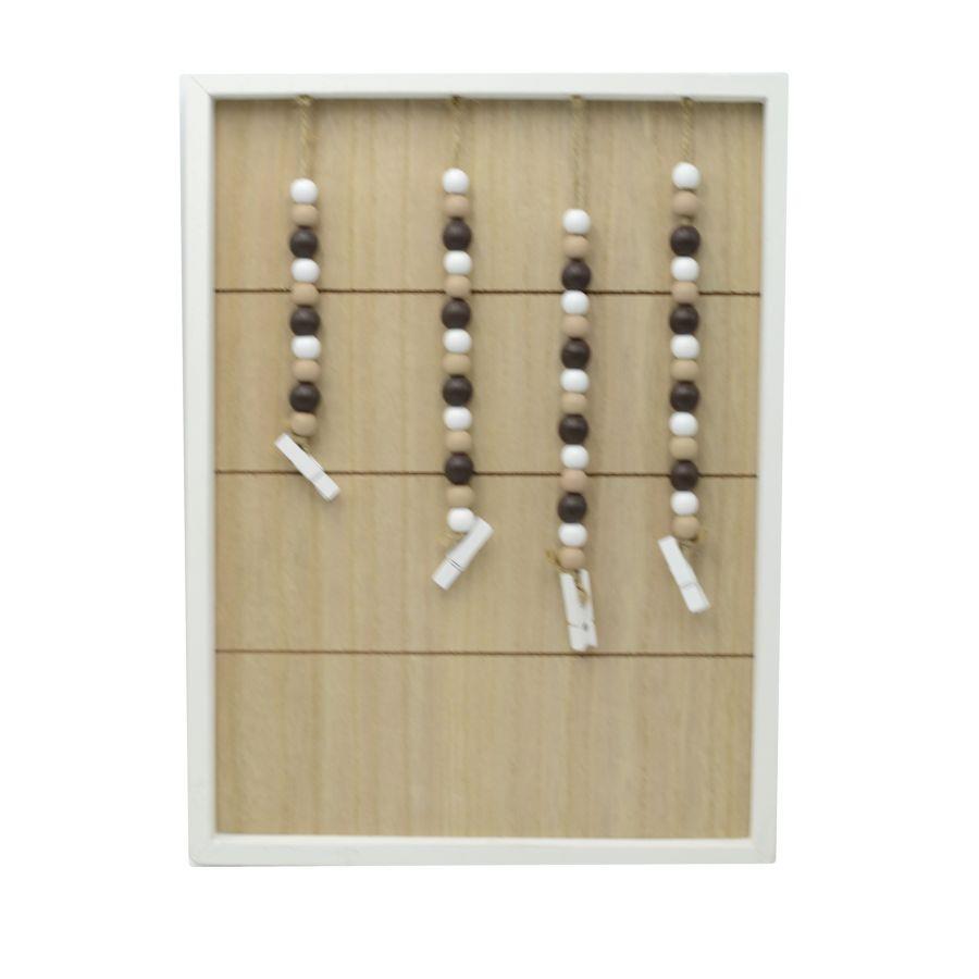 Portamemo in legno lignum rettangolare cm27x2,5h36