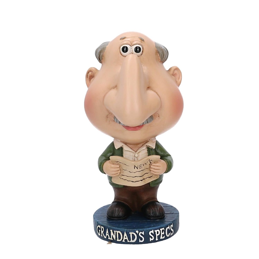 Portaocchiali in resina nonno 7,5x6,7x13,7 cm