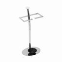 Portaombrelli acciaio cromato 2 braccia 28x20x65 cm