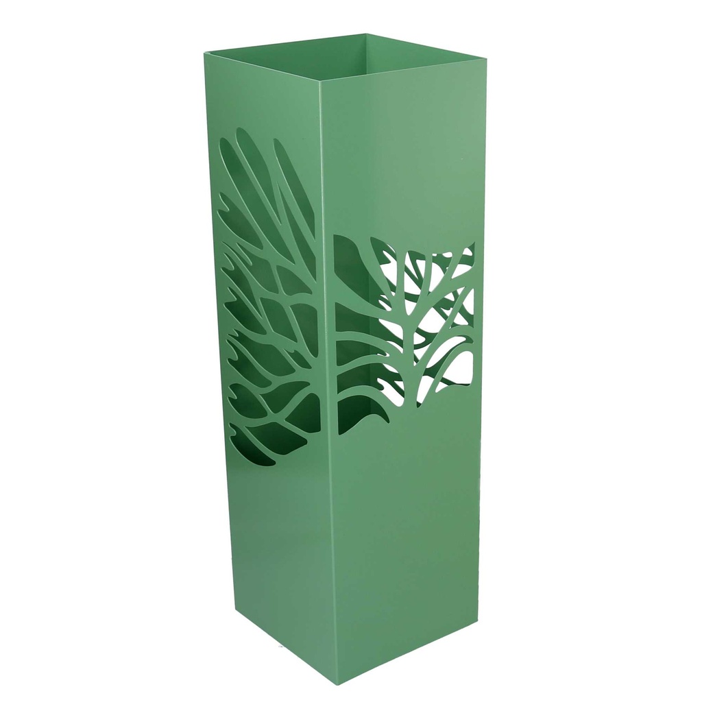 Portaombrelli metallo albero verde quadro 15,5x15,5 cm