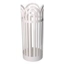 Portaombrelli Metallo Archi Bianco Tondo 19x19x49 cm