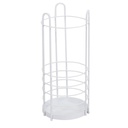 Portaombrelli metallo bianco tondo 26x60x26 cm