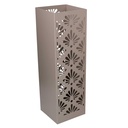Portaombrelli Metallo Damasco Tortora Quadro 15,5x15,5 cm