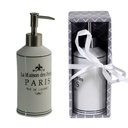 Portasapone Liquido Ceramica Paris Bianco 7,5x20,3 cm