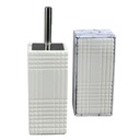 Portascopino ceramica intreccio quadro 10x10 cm