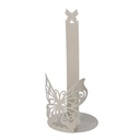 Portascottex Metallo Farfalla Crema Tondo 15x33 cm