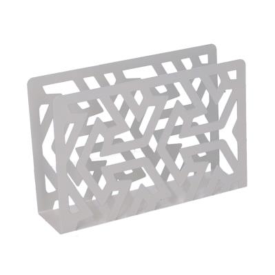 Portatovaglioli Metallo Frecce Bianco Rettangolare 14,5x4h10 cm