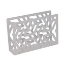 Portatovaglioli Metallo Frecce Bianco Rettangolare 14,5x4h10 cm